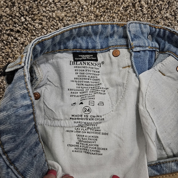 NWT Blank NYC The Barrow Vintage High Rise Crochet Shorts Size 24 Boho Hippie - Picture 7 of 11